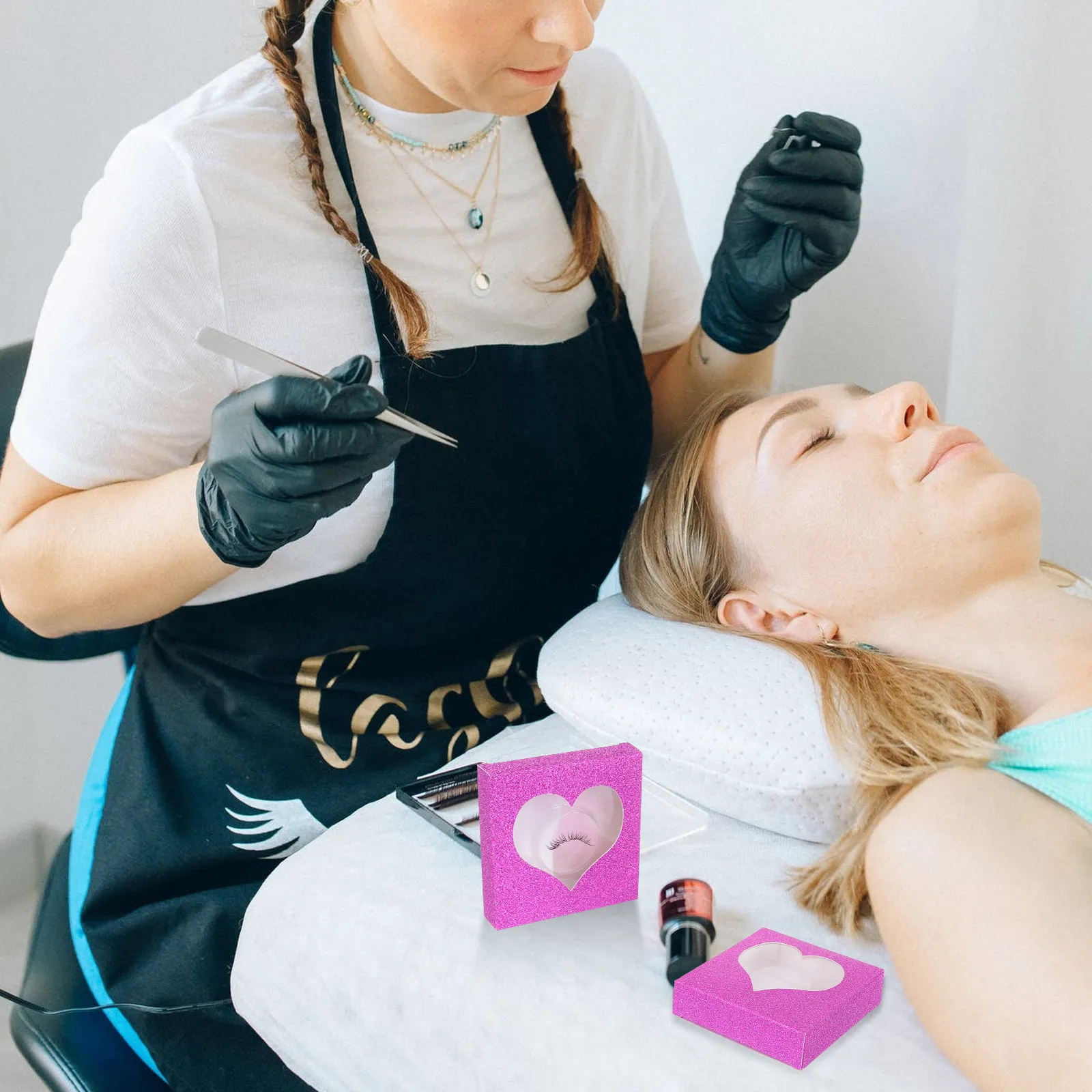 50pcs-false-eyelash-packaging-box-portable-compact-lash-holder-drawer-design-transparent-window-eyelash-storage-organizer