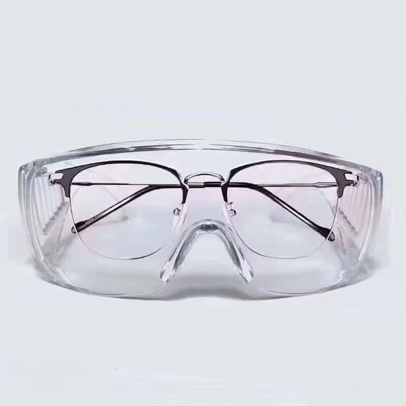 new big Anti Fog Protective Goggles Safety Eyes Wear Glasses Wear with Nearsighted Glasse Stops saliva from splashing