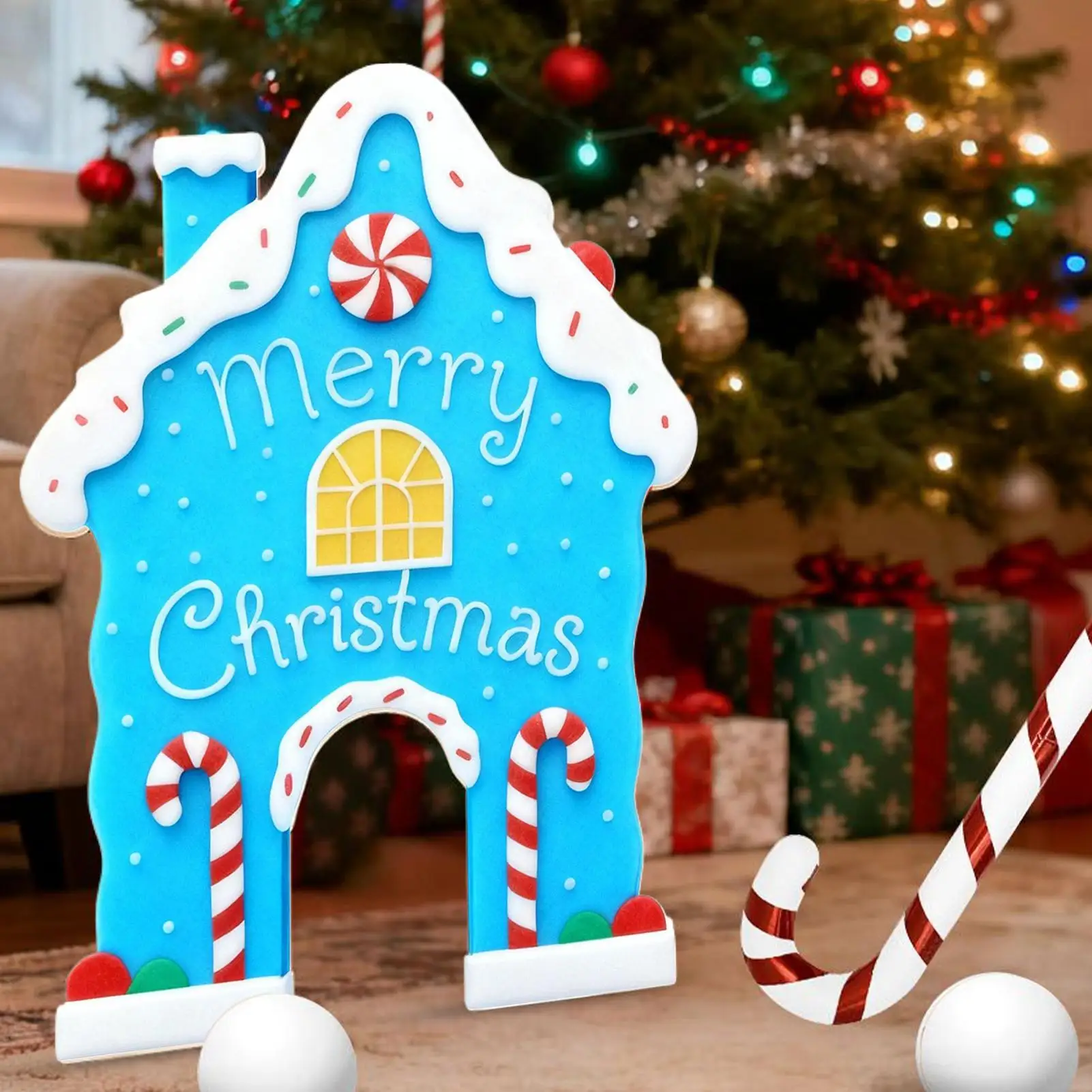 Golf Toys For Kids Reusable Funny Christmas Gingerbread Golf Game With Balls Candy Cane For Teens Adults Family Living Room