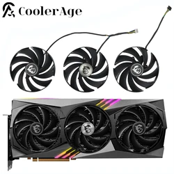 For MSI RTX 4080 4090 GAMING X TRIO Video Card Fan 95MM PLD10020B12H RTX4080 RTX4090 Replacement Graphics Card GPU