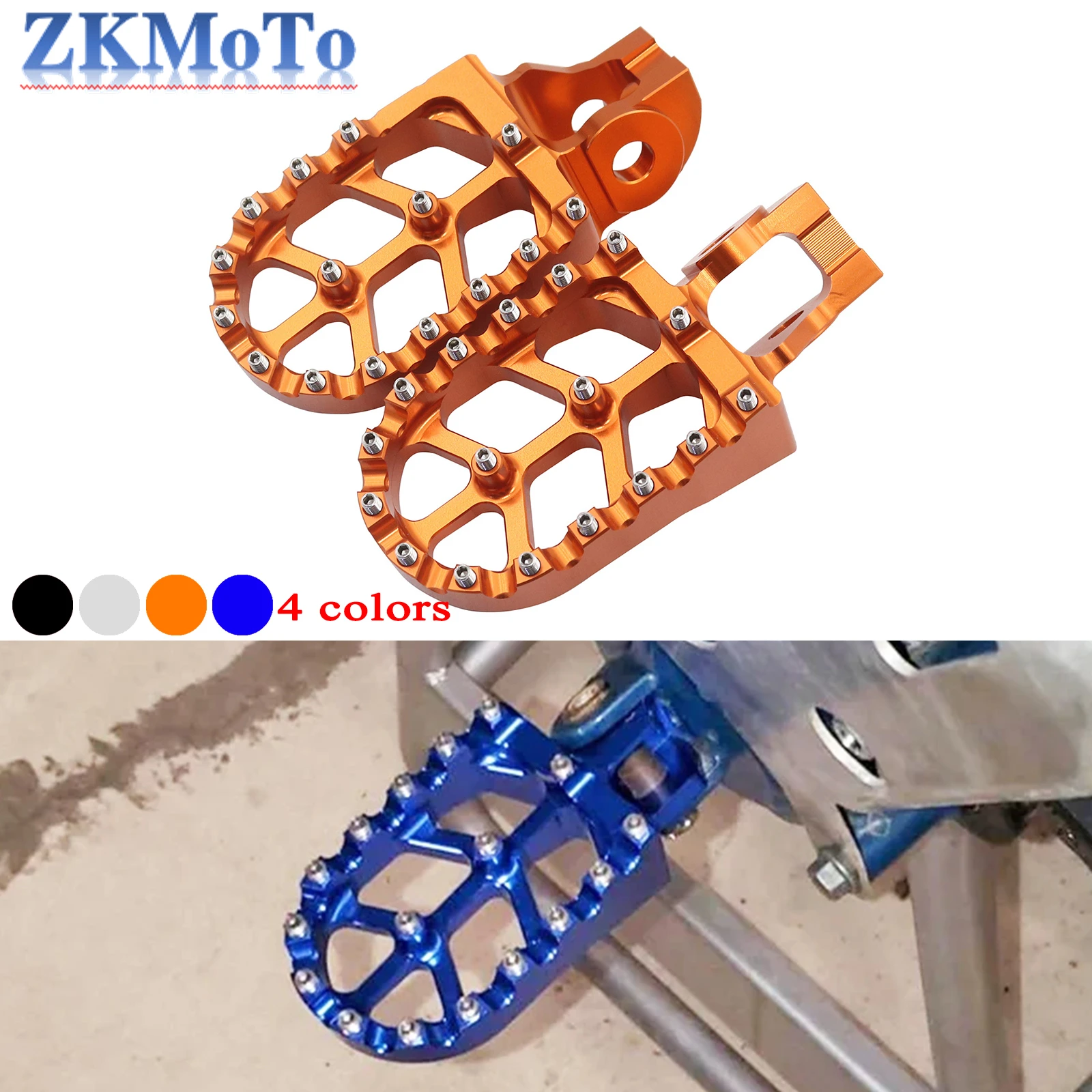 CNC Foot Pegs Pedal Footrests For KTM SX125 SX150 SX SXF EXC EXCF XC XCF XCW 125-500 2016-2023 For Husqvarna FC TX FX TC TE FE