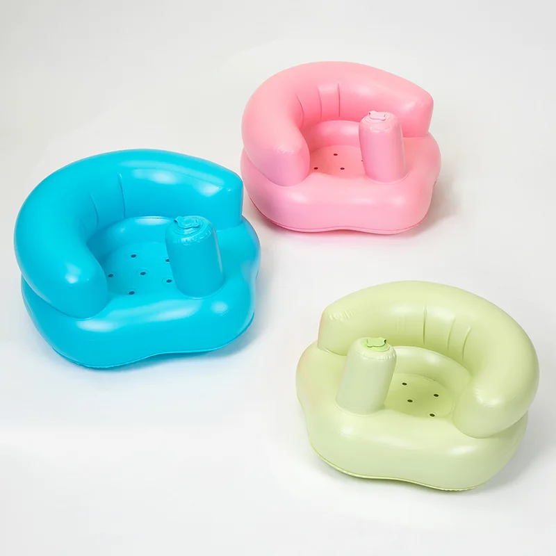 Multifunctional PVC Inflatable Children\'s Sofa Portable Baby Duck Chair Baby Bath Seat Toys for Kids Beach Armchair Child Stool