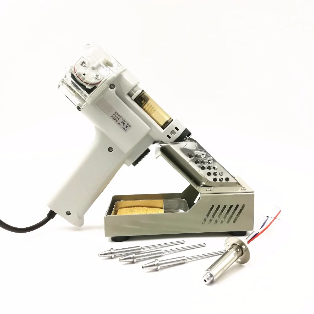 Automatic Suction Tin Electric Absorb Gun PN-998 Electric Vacuum Double-Pump Solder Sucker Desoldering Gun 110/220V 100W