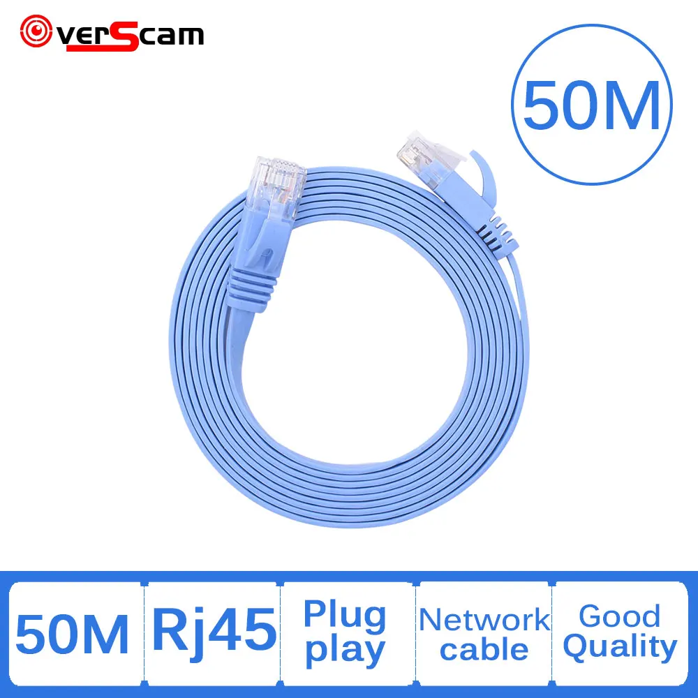 

Devoccvo CAT6e RJ45 Ethernet Cable, Network LAN Cable (patch Cord) Computer Notebook Router Monitoring 50M Rj45 Cable