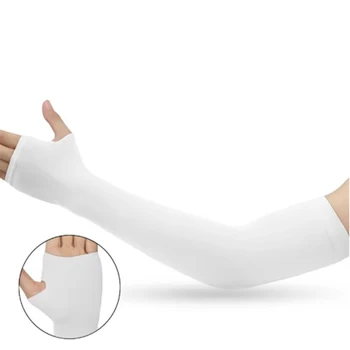 2022 Lente en zomer Nieuwe vingermouwen Cool Wear Hoge elasticiteit Outdoor fietsen Geen vingervissen Aangepaste ijszijde mouw