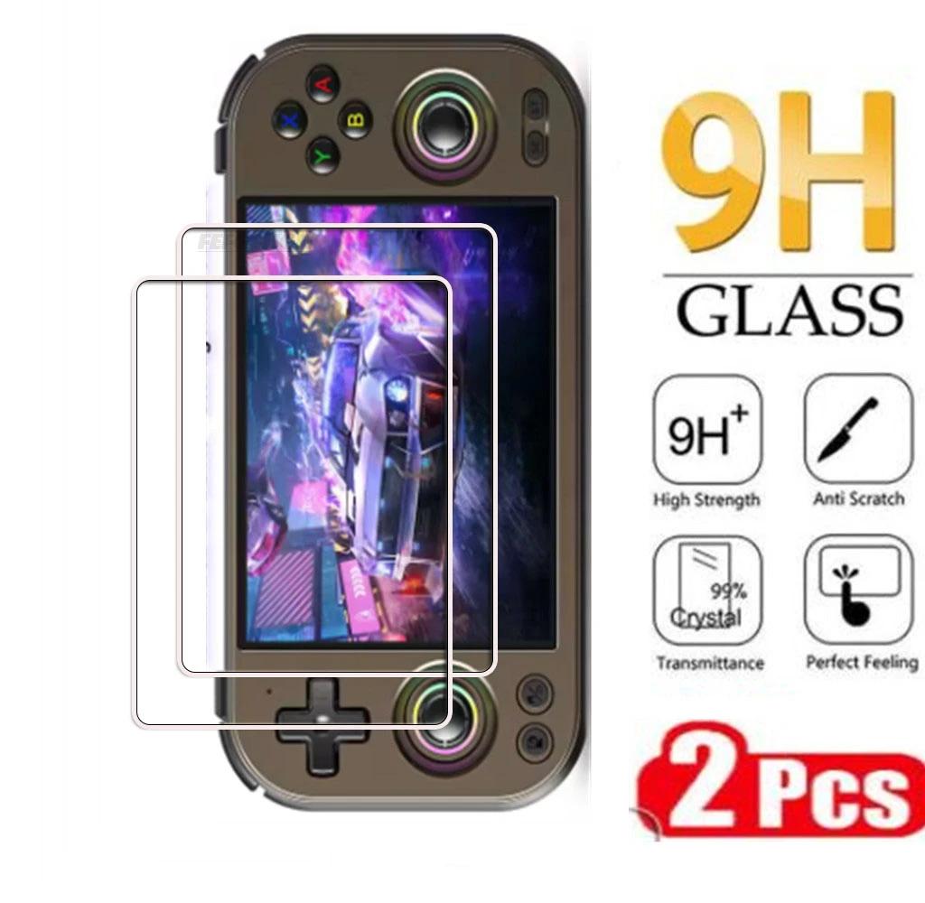2PCS Tempered Glass For Anbernic RG477M 4.7Inch Portable Game Console ON AnbernicRG477M RG 477M Screen Protector Cover Film