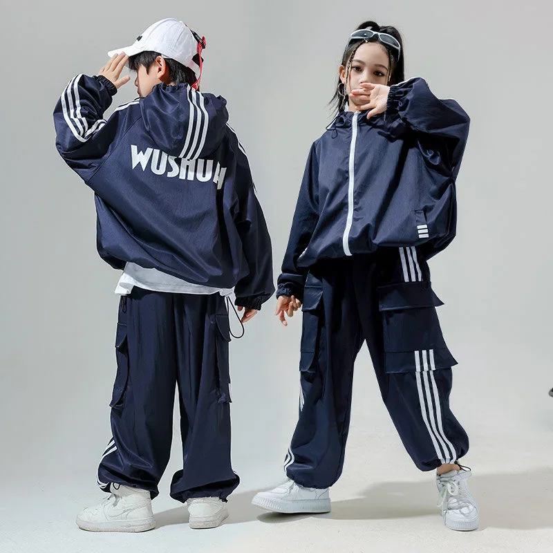 شارع الرقص أعلى السراويل أداء الفتيات الفتيان ملابس الجاز تظهر ارتداء المراحل الحضرية K-pop الملابس اللباس البدلة