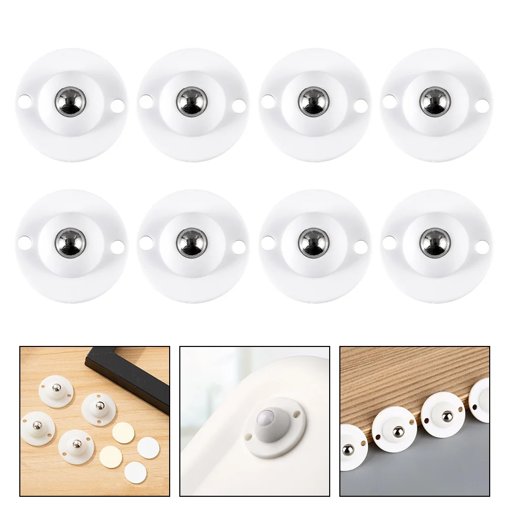 

8 шт. поворотные ролики, универсальные шкивы, клейкая коробка, мини-футляр для хранения, шкивы для мебели