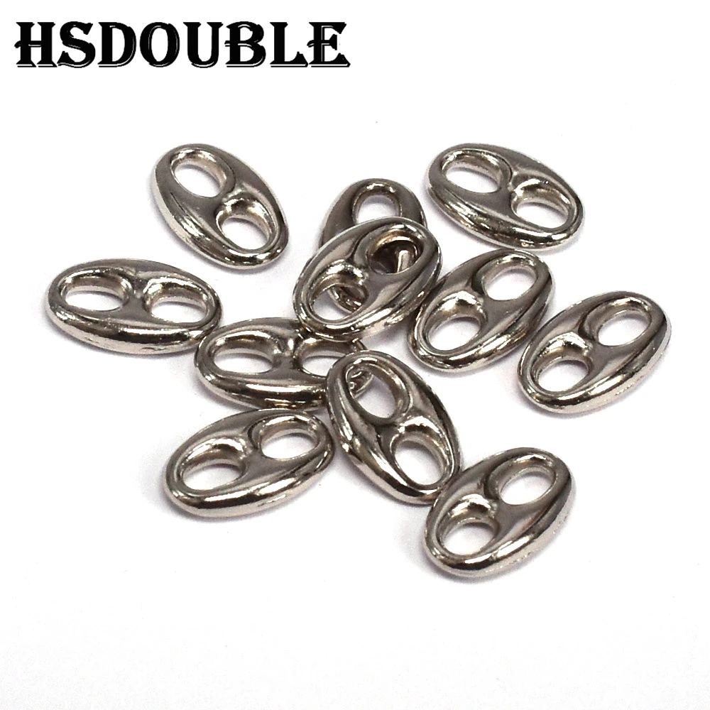 10 Pcs/Pack Silver Metal Swivel Hook Clasp Key Chains Keyrings Connectors For Lanyards Paracord Handbag Bag Parts