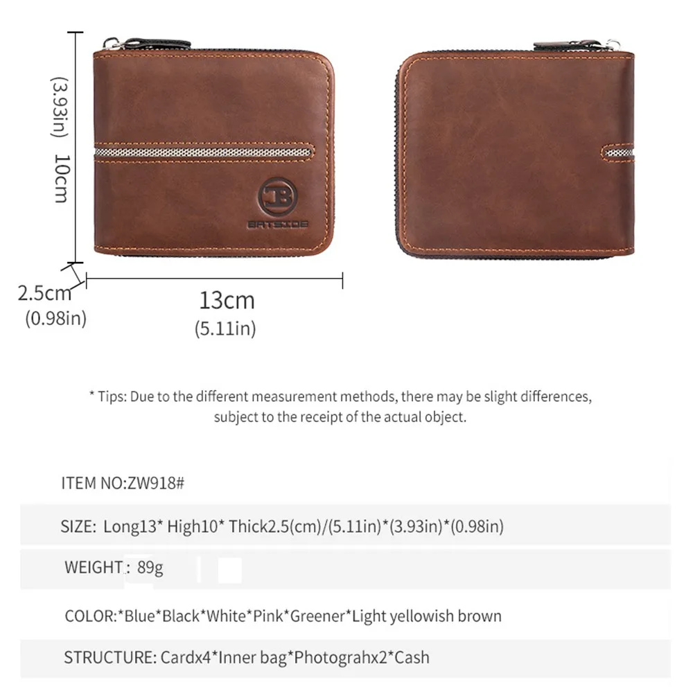 Portafoglio da uomo mini in pelle PU Borsa per carte corta multifunzionale di grande capacità Porta carte di credito pieghevole quadrato Organizzatore di portafogli