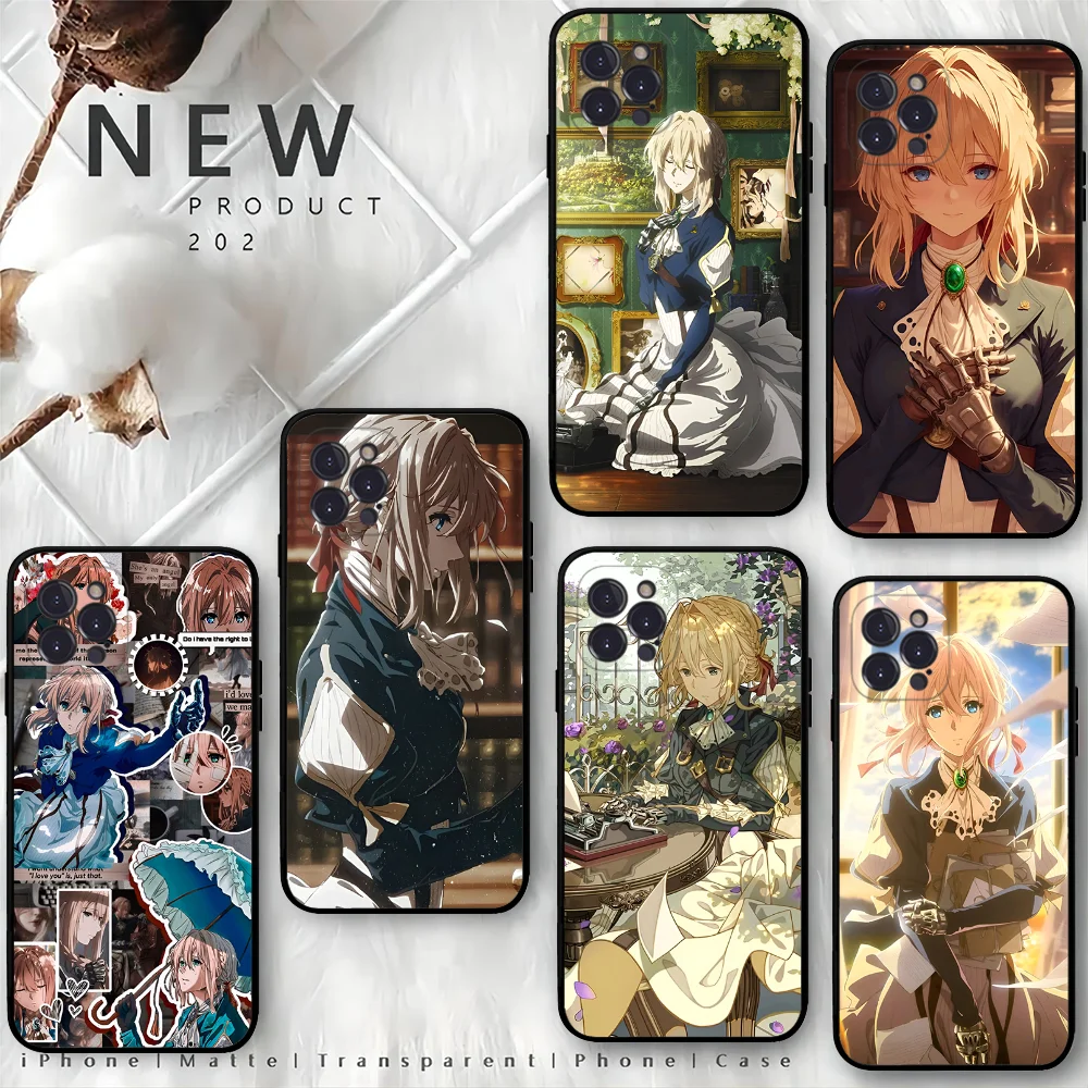 Violet Evergarden Phone Case For IPhone 15 14 13 12 Mini 11 Pro XS Max X XR SE 6 7 8 Plus Soft Silicone Cover