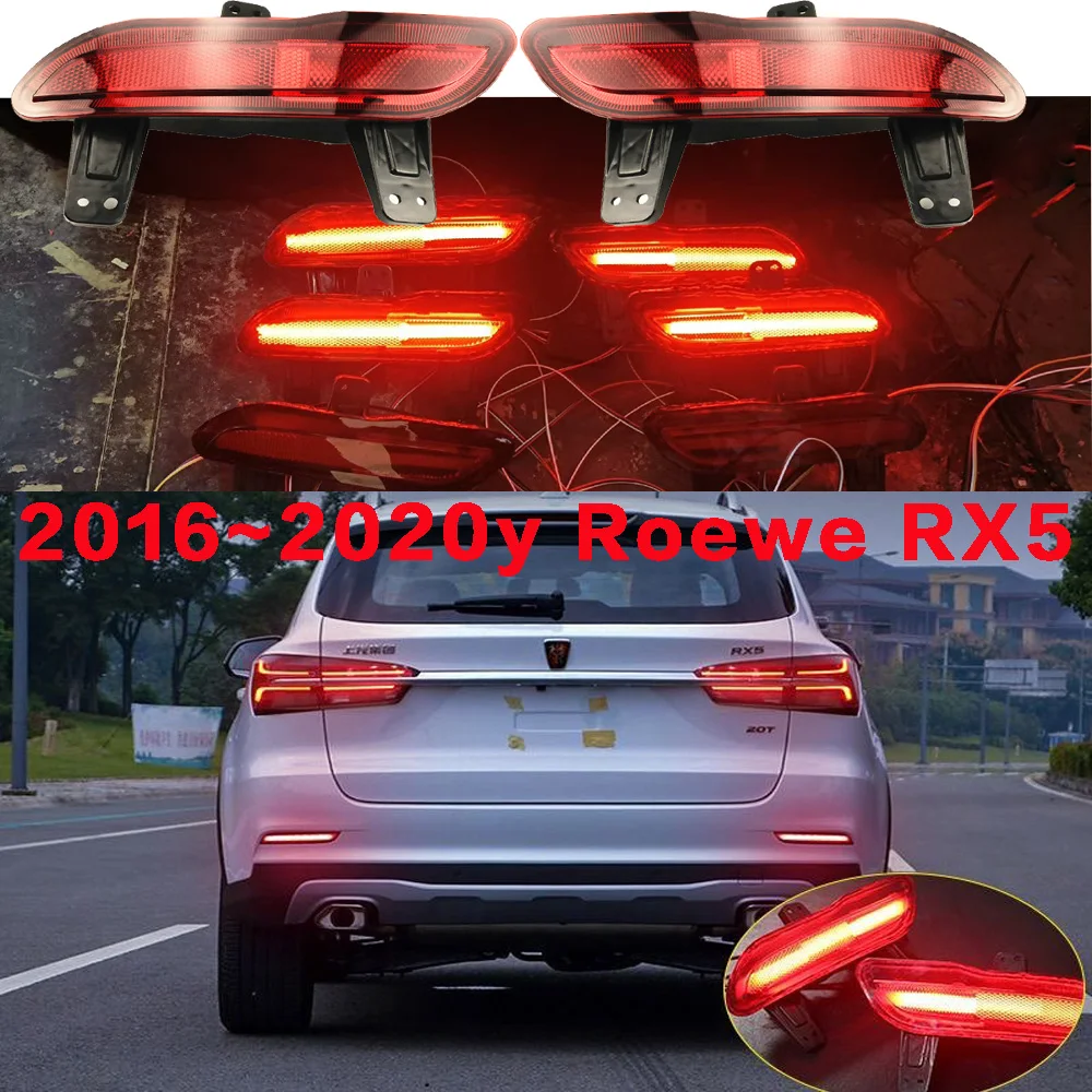 Flowing DRL car bumper headlight Roewe RX5 daytime running light 2016~2020y LED car accessories headlamp Roewe RX5 fog lamp