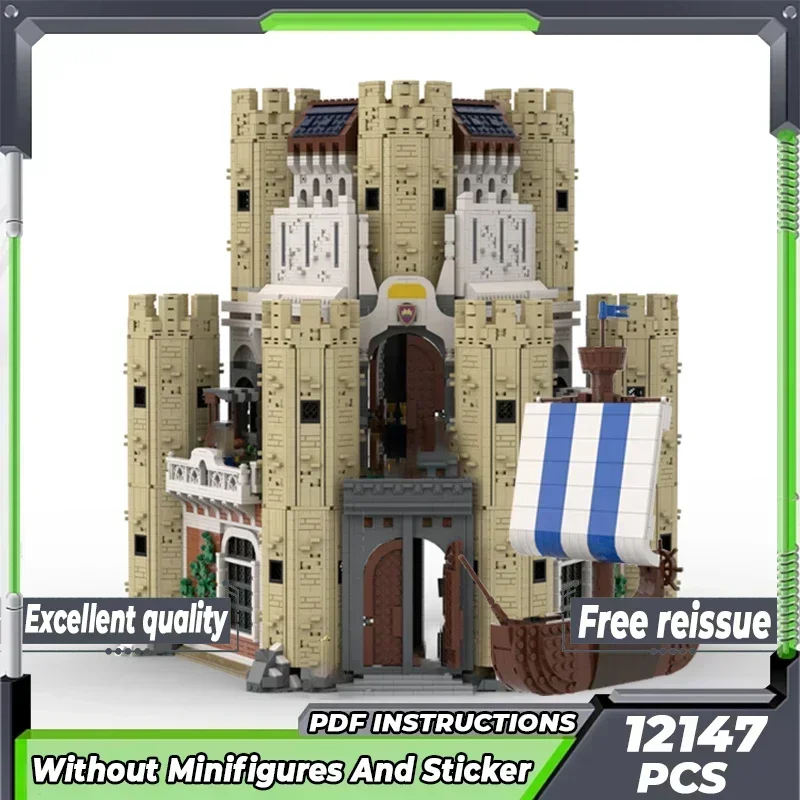 

Medieval Fortress Model Moc Building Bricks The King's Castle Technology Modular Blocks Gifts Christmas Toys DIY Sets Assembly
