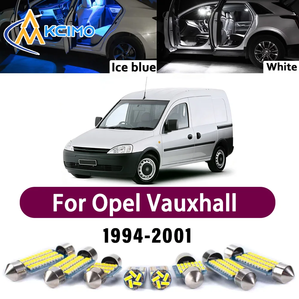 

High Lumen CANBUS Error Free LED Interior Light Kit For Opel Vauxhall Combo B 1994-2001 Map Trunk Reading Dome Lamp Bulbs Set