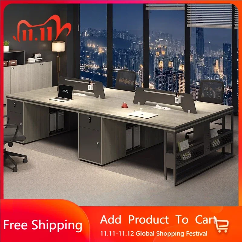 

Unique Unusual Office Desk Luxury Organizer Standing Conference Office Desk Minimalist Modern Gaming Metal Escritorio Furniture