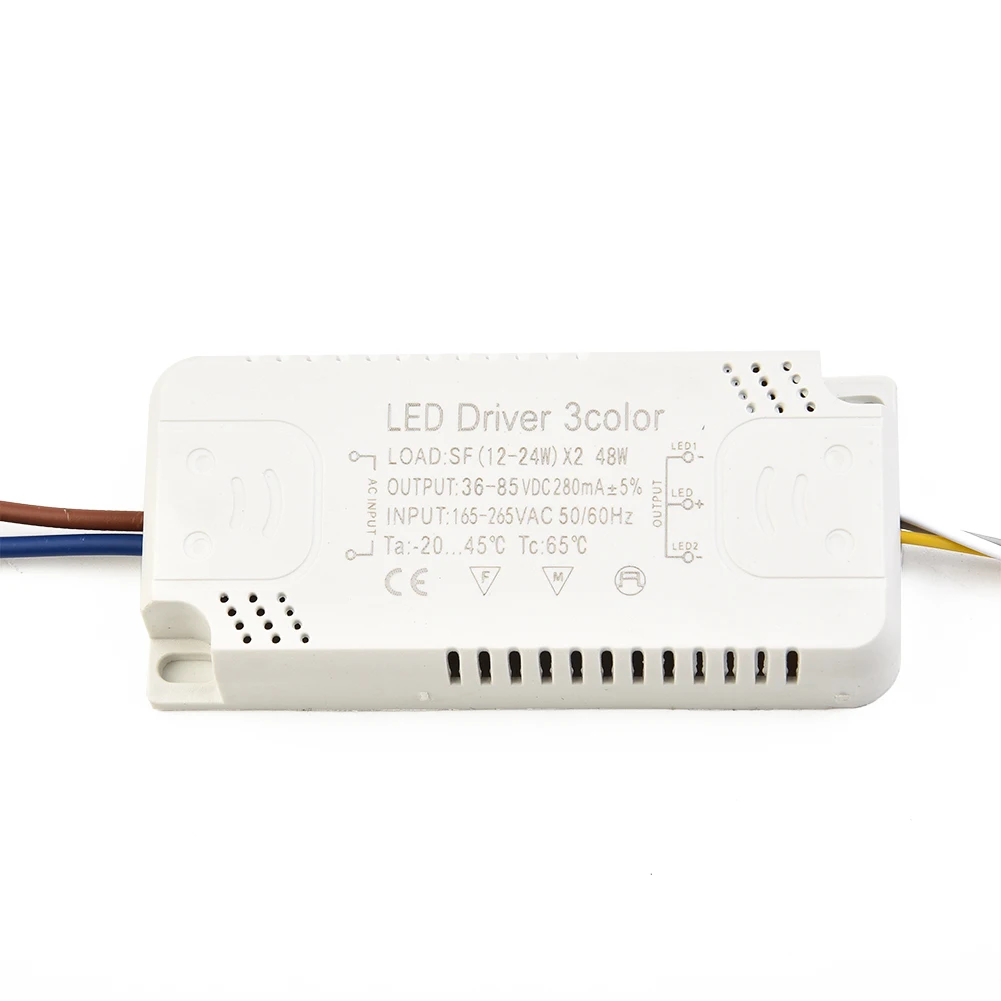 LED Driver 3color Adapters For LED Lighting Non-Isolating Transformer Replacements 50-60HZ 260-280mA Lighting Transformers