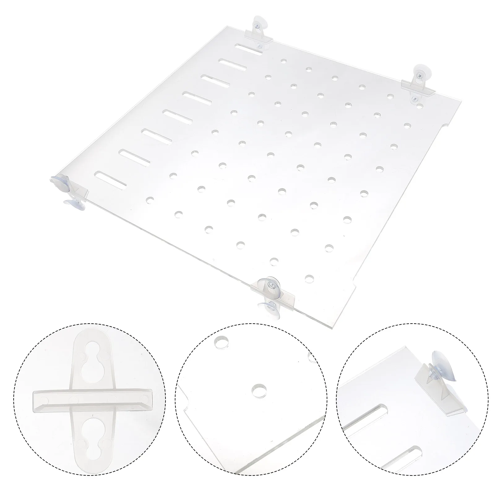 

Acrylic Fish Tank Isolation Board 30x30cm 4 Sets Clips 3mm Thick segregation plate aquarium supplies pet products fish tank
