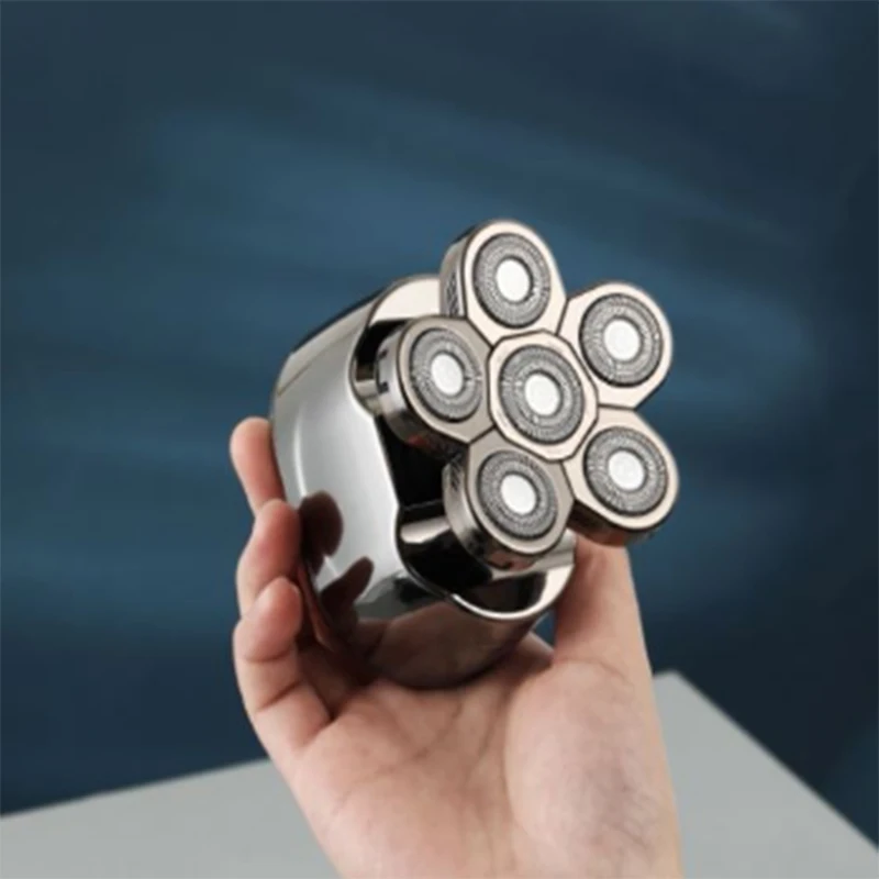 2025 New 6 in 1 Multifunctional Men's Electric Shaver Rechargeable Razor Nose Hair Trimmer Wet&Dry Beard Electric Shaver