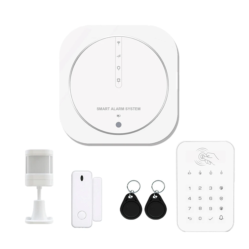 

ZX-G13 Alarm Smart Graffiti Wifi+GSM Dual Network Alarm System Home Anti-Theft Alarm No Screen Alarm Host Kit US Plug