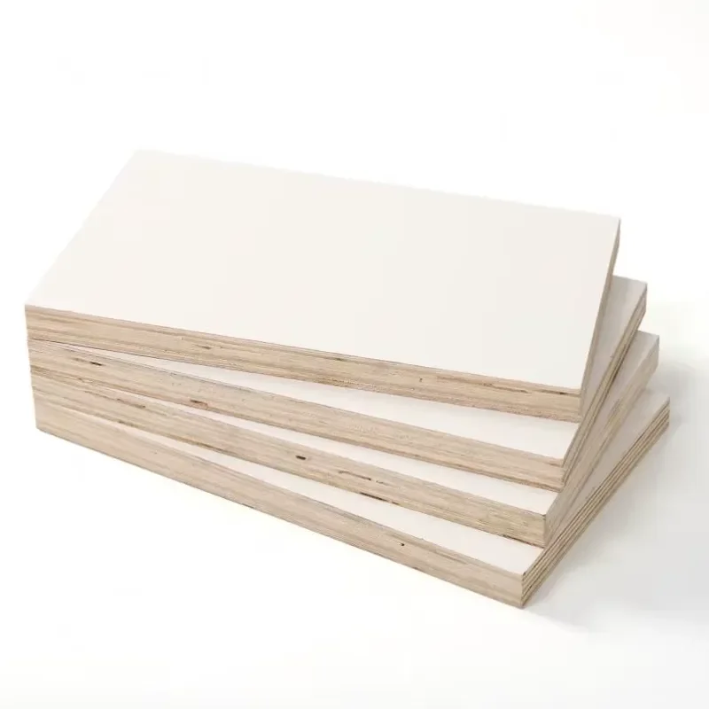 for 3mm 9mm 12mm 16mm 18mm White Melamine Laminated Plywood 4x8 Board for Desks Furniture DIY Wood Panels