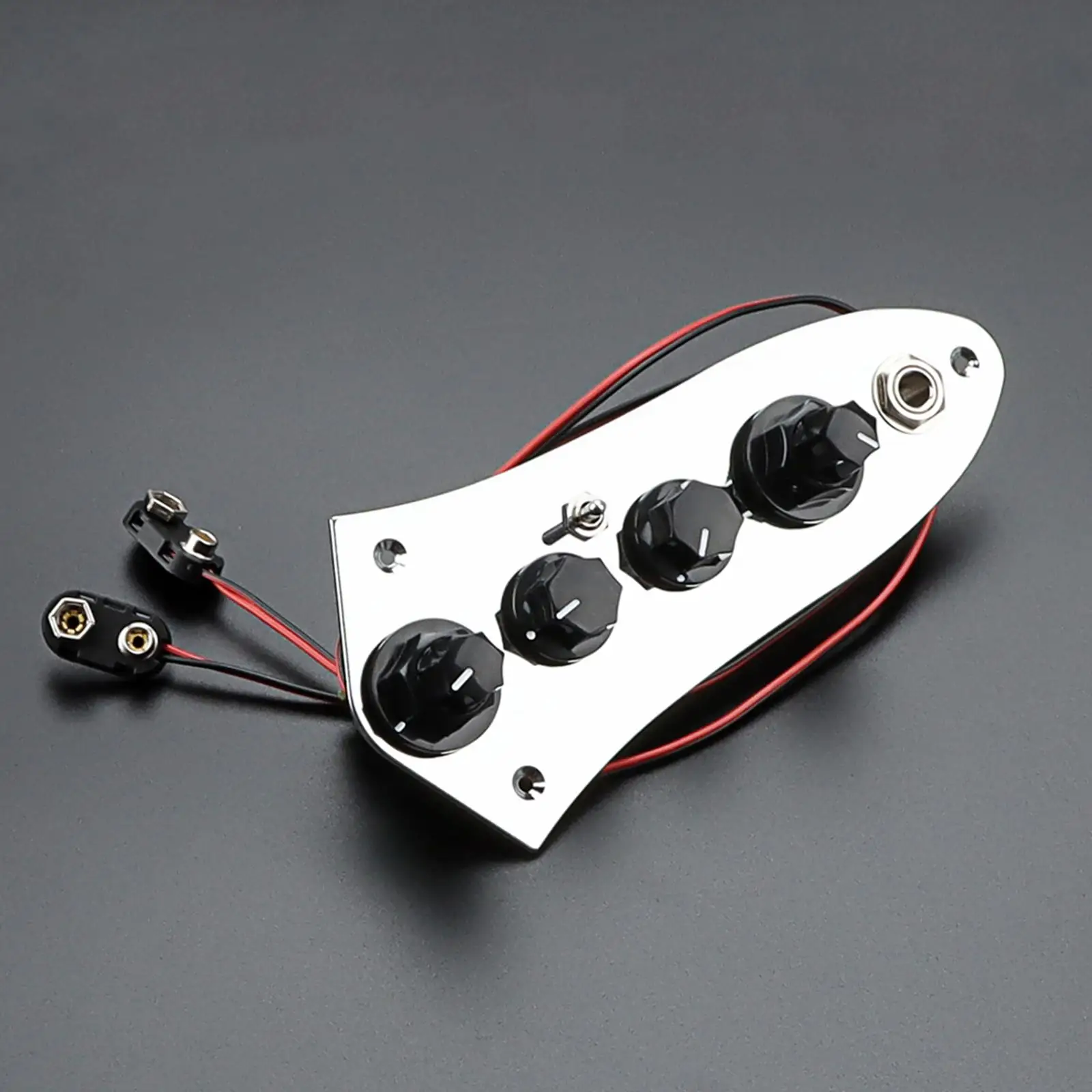 Guitar Bass Control Plate Pre Wired Supplies Bass Circuit Control Board Wired Switch Control Plate for Electric Bass Instrument