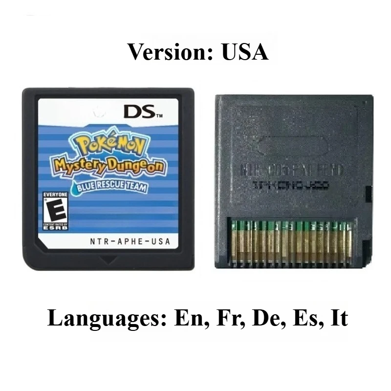 DS Game Cartridge, Video Game Console Cartridge,Pokémon Mystery Dungeon Series， Explorers of Time，Ranger, NDS English Game