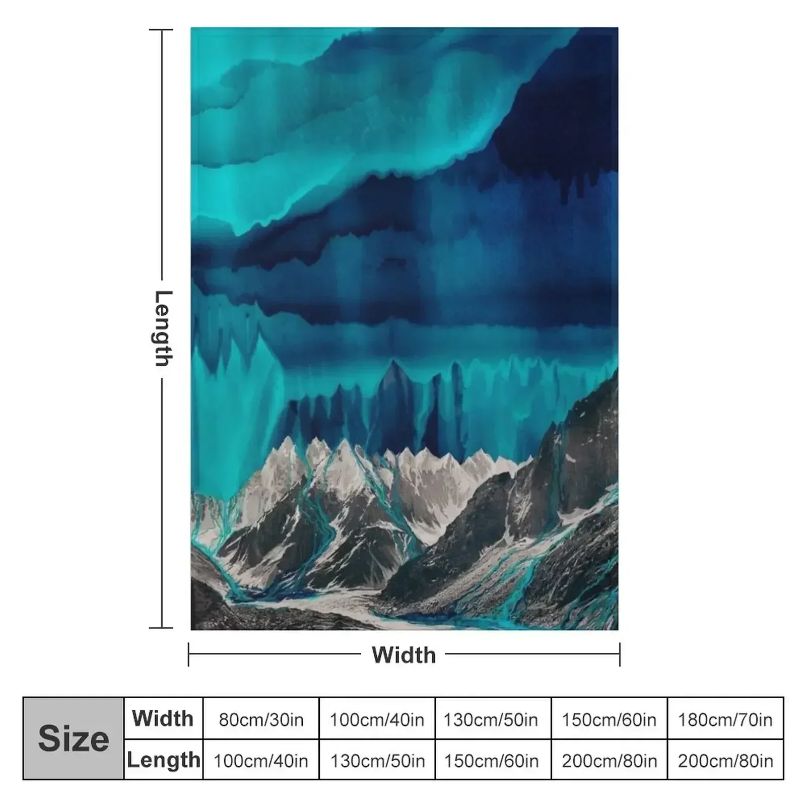 Skyfall, Melting Blue Mountain Clouds Throw Blanket Thin Sofa Throw Luxury St Moving valentine gift ideas manga Blankets