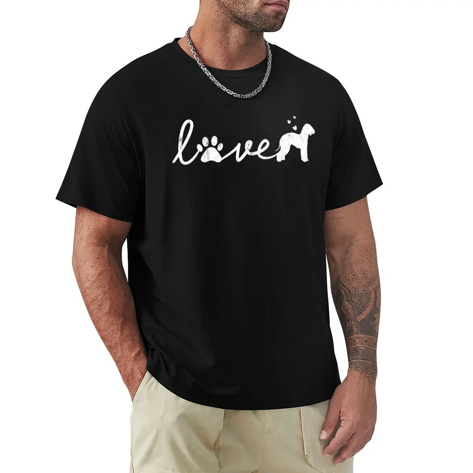

Bedlington Terrier Love Dog Pet Lover Gift T-Shirt Basic All Season Solid T-Shirt