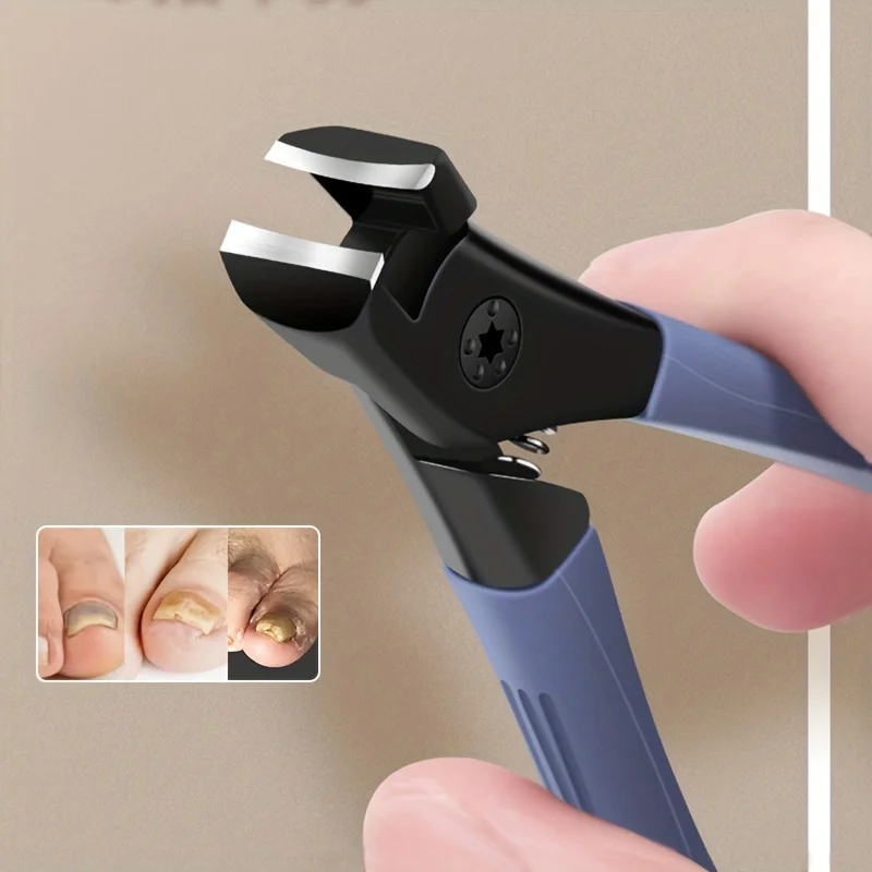 

Профессиональные кусачки для ногтей из нержавеющей стали с защитой от брызг — острый триммер для толстых и широких ногтей