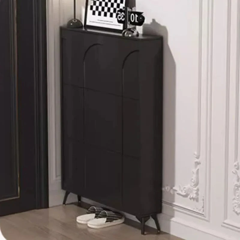 Door Storage Shoe Racks Space Saving Drawer Shelf Organizer Shoe Racks Mobile Ultra Thin Rangement Chaussure Home Furniture