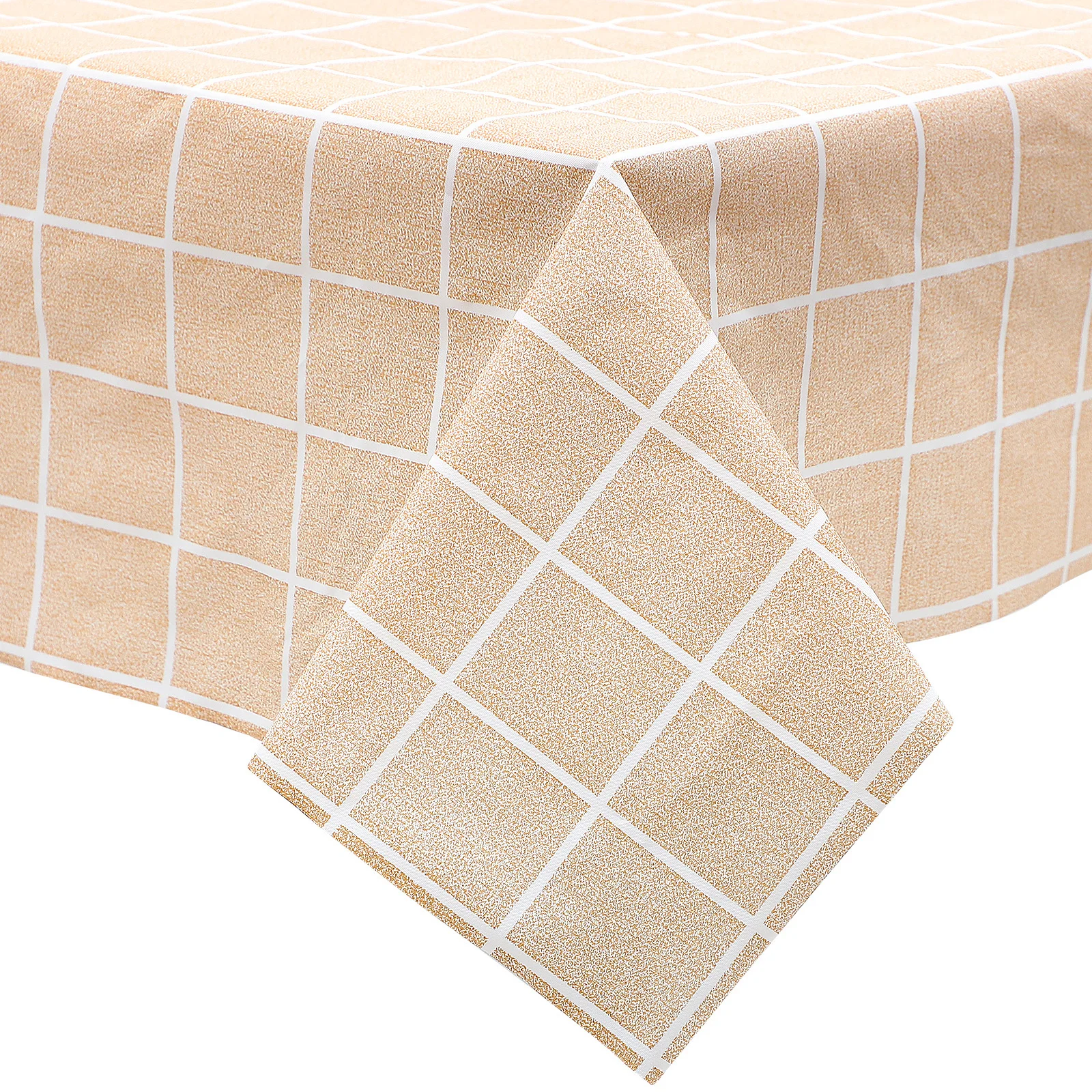 

Waterproof Tablecloth Plaid Rectangle Heavy Duty Spill Proof Wrinkle Resistant For Kitchen Dining Party Picnic Decoration