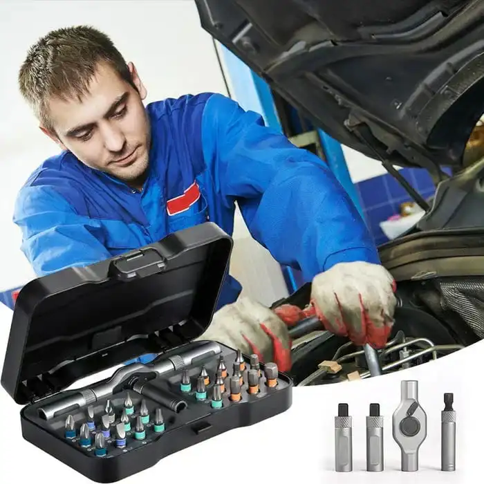 

24 в 1, универсальный гаечный ключ с храповым механизмом, набор отверток, магнитные биты, набор инструментов, инструмент для домашнего ремонта «сделай сам», прецизионные ручные инструменты для работы