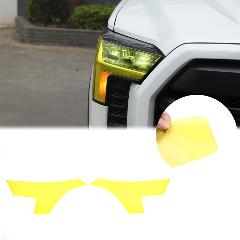 

Прозрачная защитная пленка для передних фар, наклейка-пленка для тонировки фар, наклейка-накладка на фары автомобиля для Toyota Tundra XK70 2022-2026