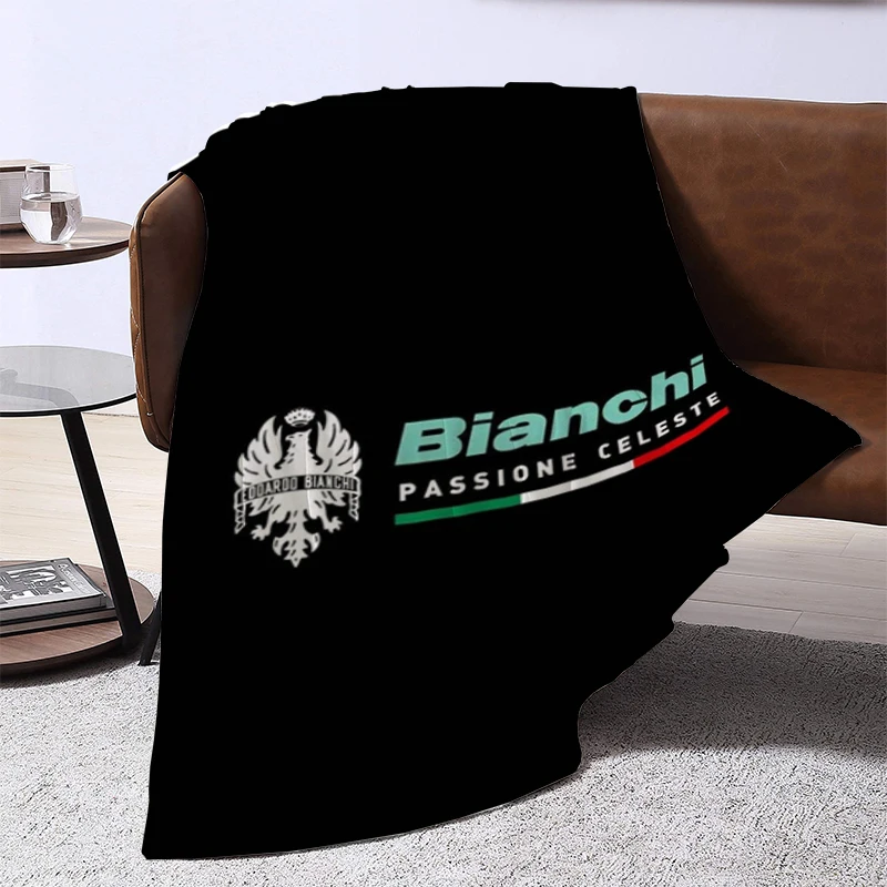 Bianchi Throw Blanket Blankets for Decorative Sofa Blanket Fluffy Soft Blankets & Throws Furry Summer Comforter Bed Double Logo