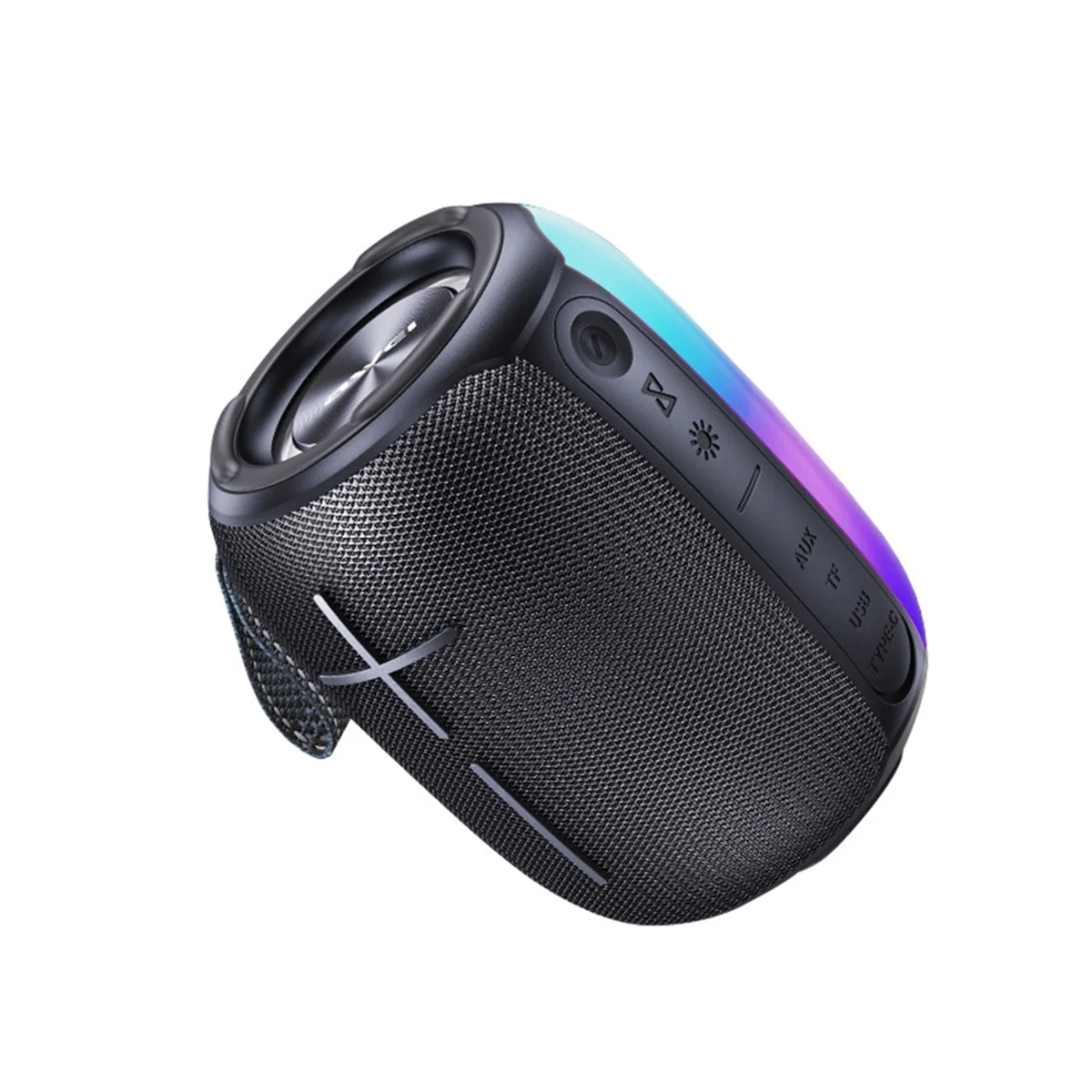 

AYHF Портативный динамик Bluetooth 5.3 Hi-Fi Беспроводной динамик USB Открытый мини-громкоговоритель Музыка RGB Воспроизведение света