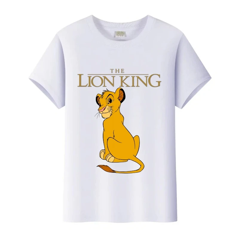 

Модная футболка с графикой Disney The Lion King, женская футболка больших размеров, топы в стиле Харадзюку, мужские блузки Y2k, семейные детские футболки в стиле Харадзюку