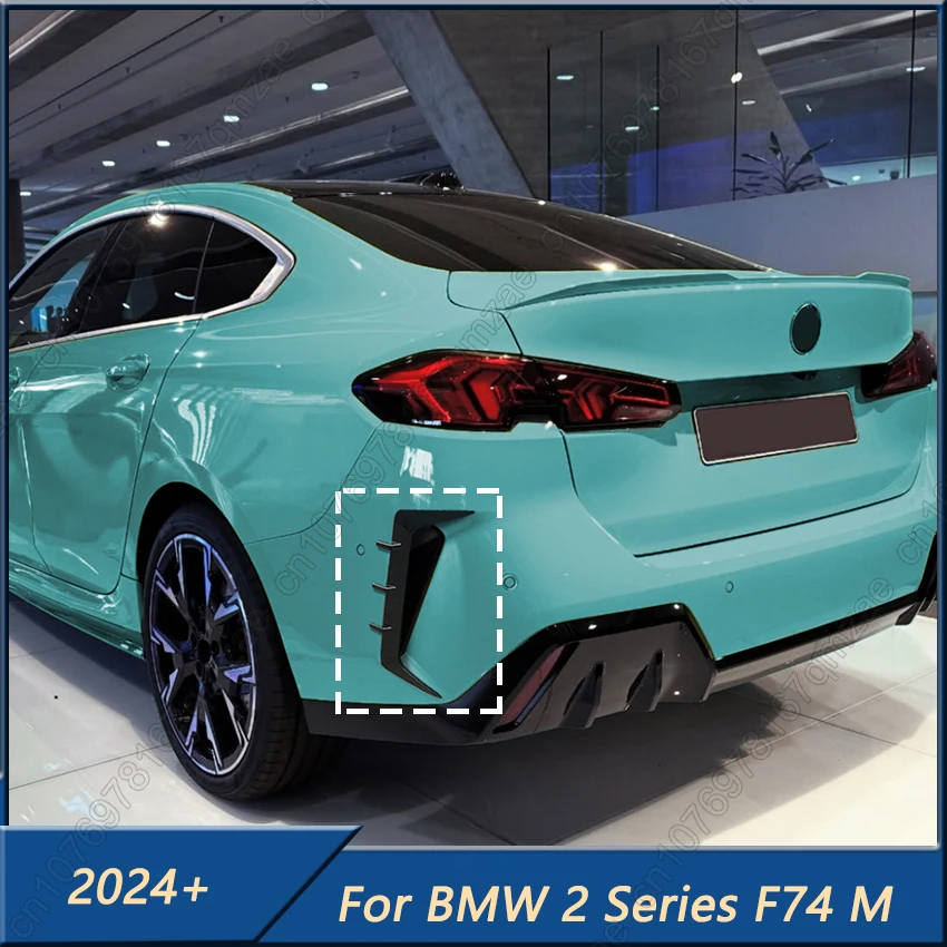 

1 пара для BMW 2 серии F74 M Sport 2024 2025, задний бампер, сплиттер, спойлер, вентиляционное отверстие, сплиттер, глянцевый черный комплект кузова