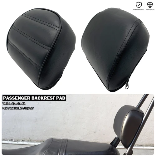 Cojín de respaldo de pasajero desmontable para Harley Softail Fat Boy Night Train Springer Custom CVO Convertible 07-17