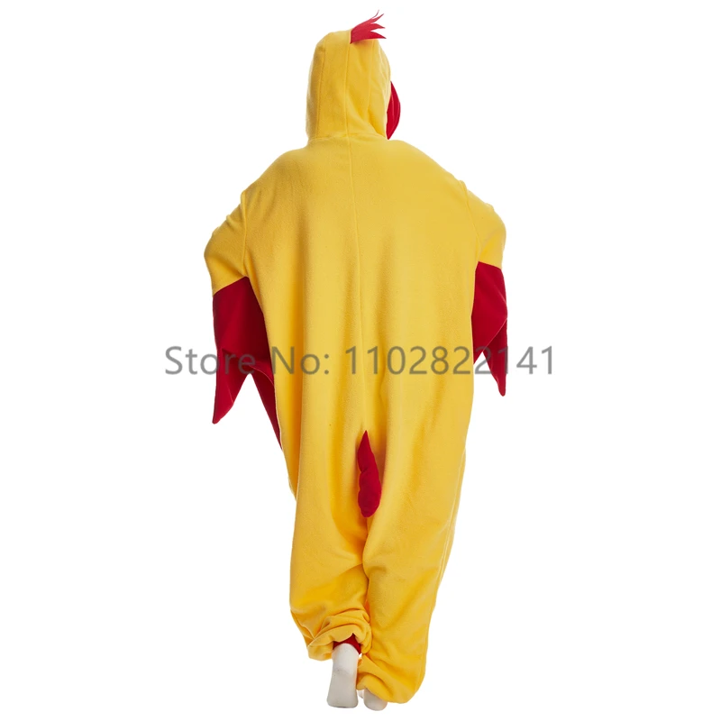 Favofans Adult Kigurumis Pyjamas Halloween Onesie Rooster For Women Men Cartoon Pajama Homewear Cosplay Costume