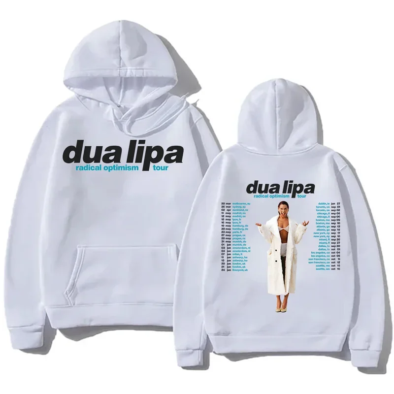 Radical Optimism Tour Hoodies Dua-Lipa New Design Sweatshirts Popular Trends Unisex Pullovers High Street Loose Casual Clothing