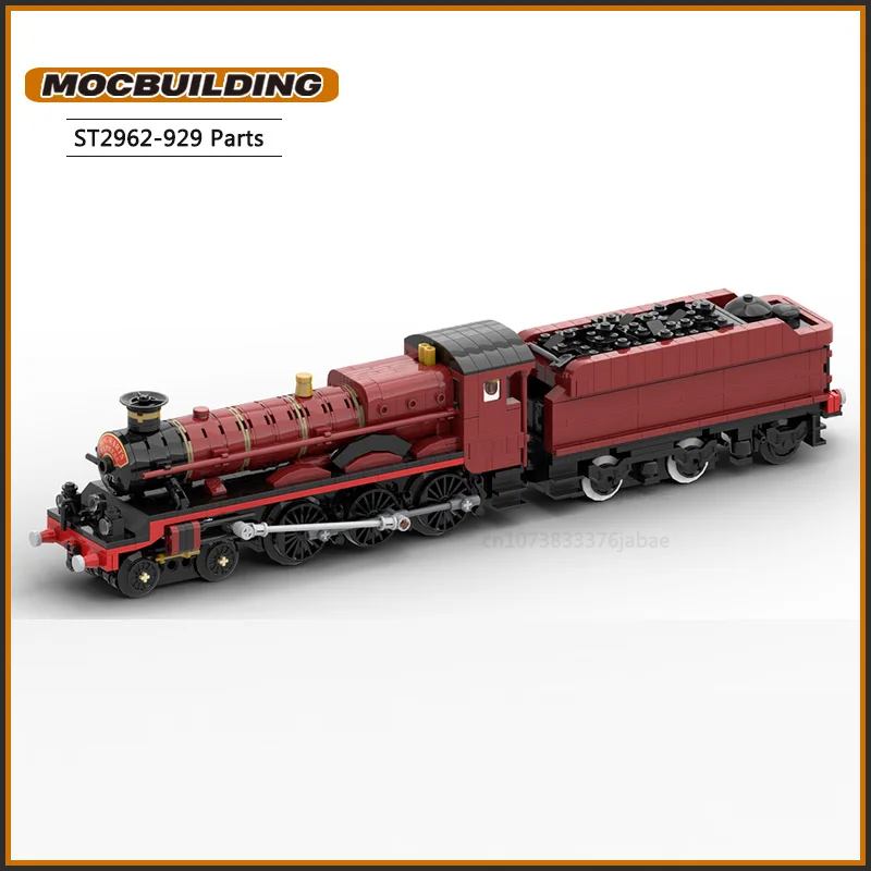 Movie Train MOC Express Locomotive And Tender Building Blocks Carriage Technology Bricks DIY Assembly  Model Toys Xmas Gifts