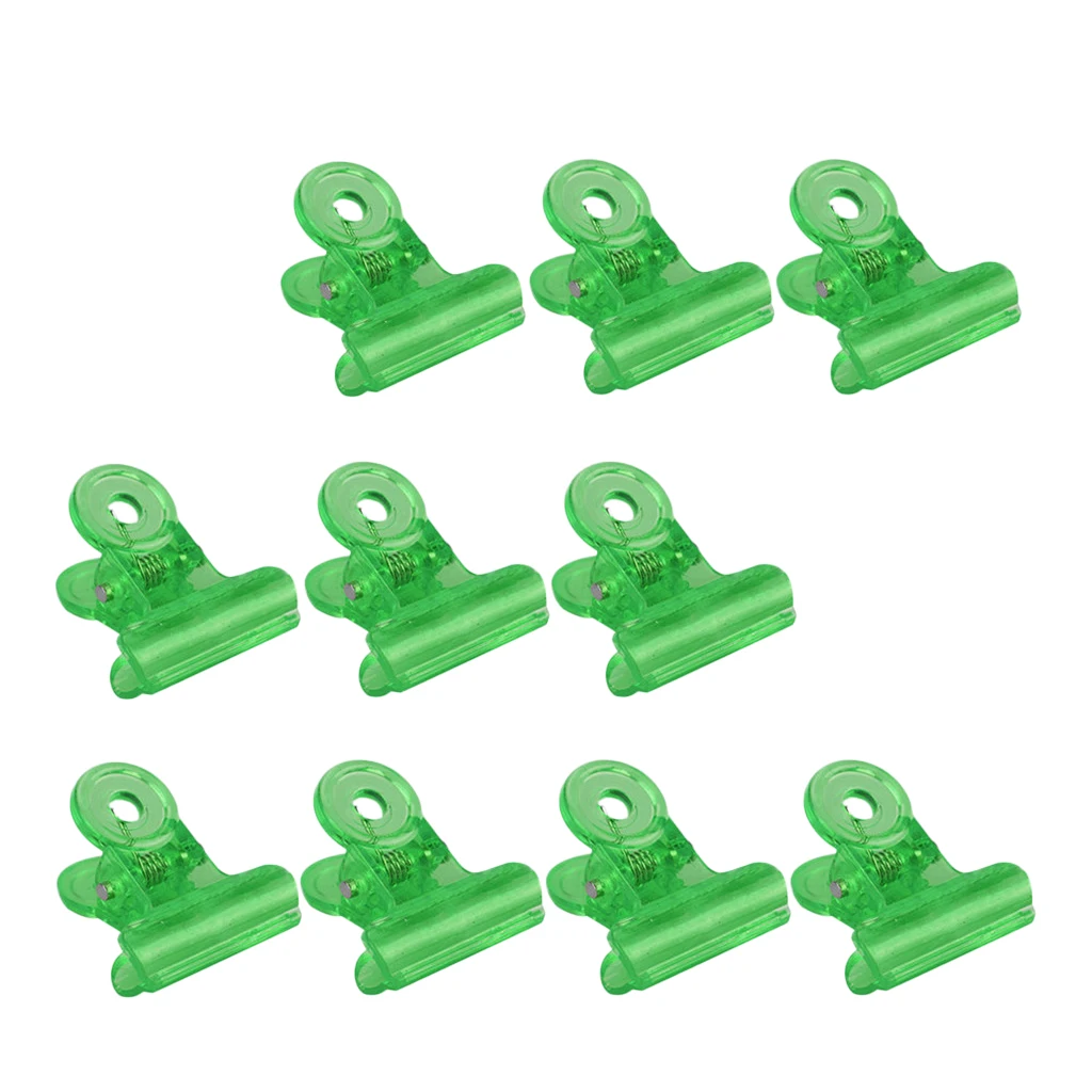 Lot de 10 clips pour dissolvant de vernis à ongles acrylique, réutilisables, ronds