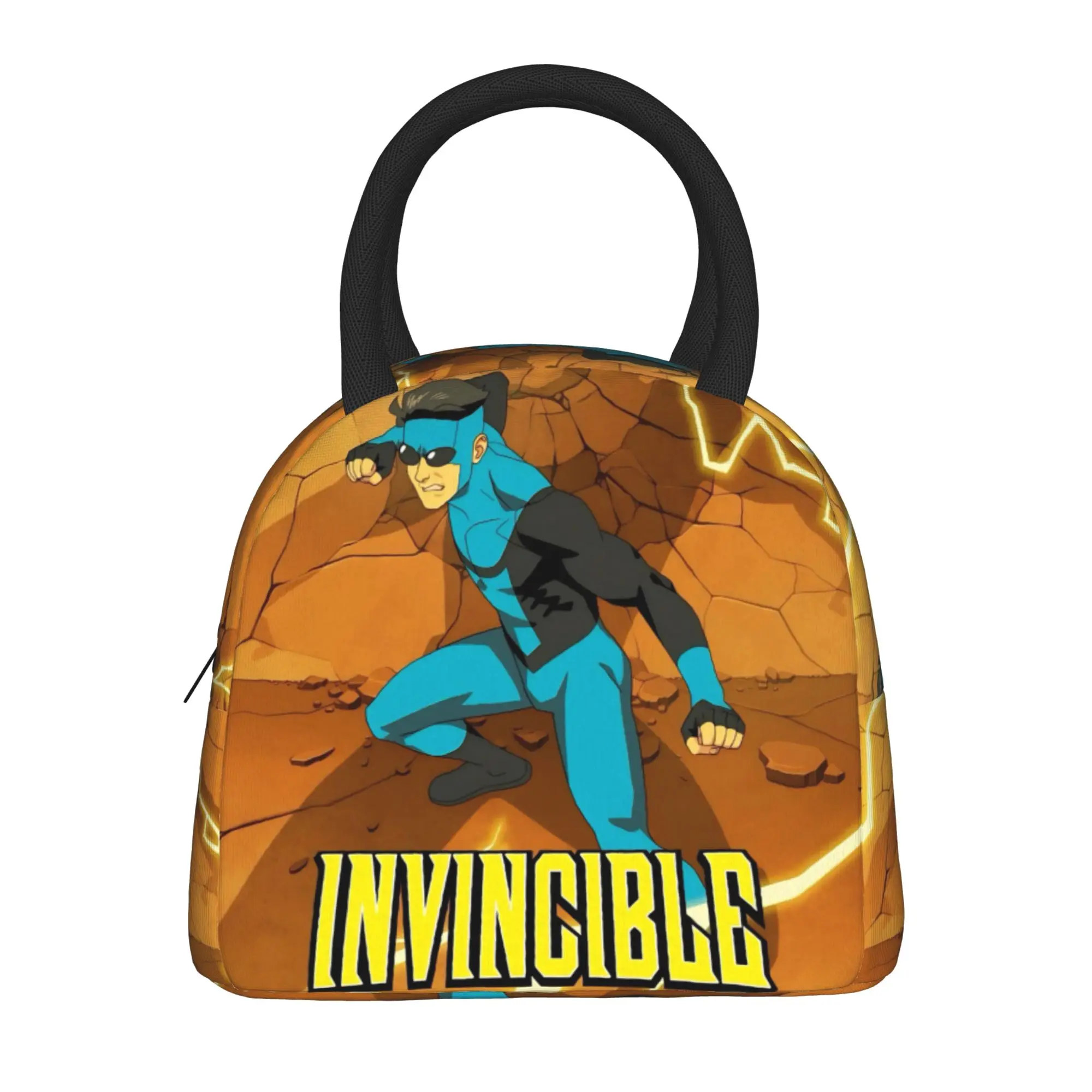 Invincibles Comic Thermal Insulated Lunch Bag for Office  Portable Food Container Bags Men Women Thermal Cooler Lunch Boxes