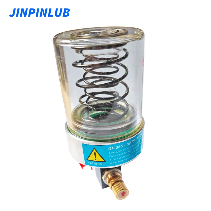 JINPINLUB Recyclable NLGI 0-3 adjustable oiler single point lubrication pump with spring for automatic bearing