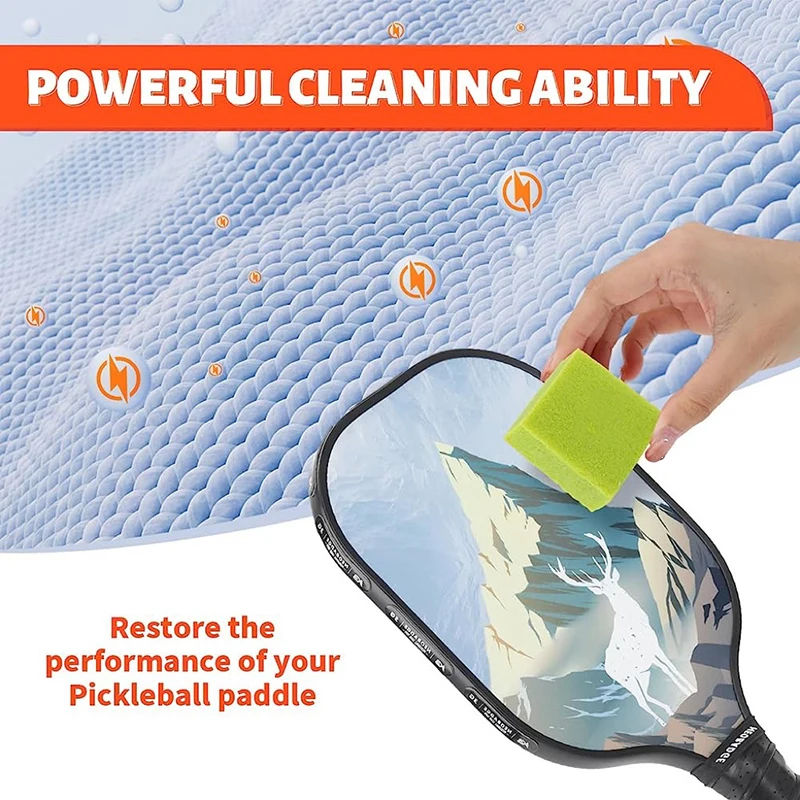 1PC Pickleball Paddle Eraser detergente per racchette in fibra di carbonio polvere sicura strumenti per la rimozione dello sporco graffi sport all'aria aperta