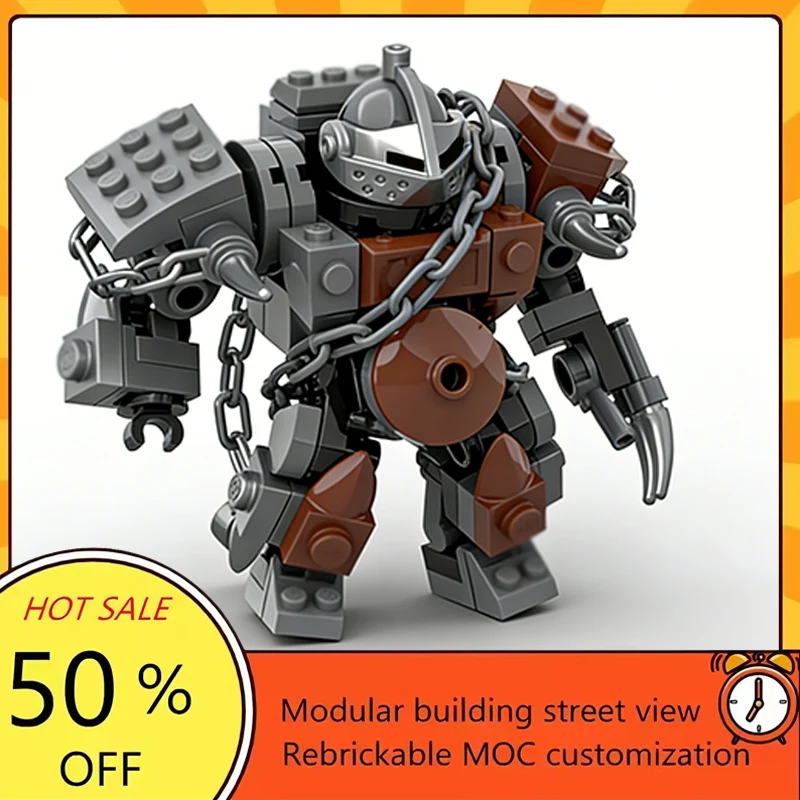 

Набор из 108 деталей: популярная модель космического боевого робота из фильма «Звездные войны», конструктор MOC, модульные технологичные блоки, подарок на праздник, игрушка для сборки, детский набор