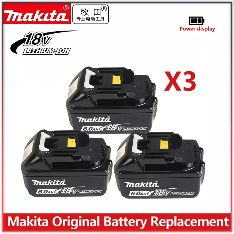 

Original makita Battery BL1860 BL1850B BL1850 BL1840 BL1830 screwdriver battery & charger 18v Replacement Power Tool Batteries