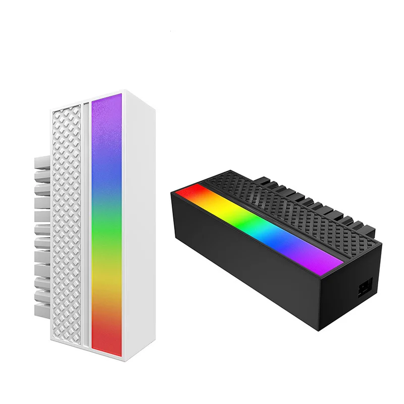 

Адаптер для подключения «сделай сам», 5 В, 3 контакта, ARGB 9, светодиодный разъем питания, адаптер Aura Sync ATX 24 контакта до 90 градусов для ASUS MSI Gigabyte