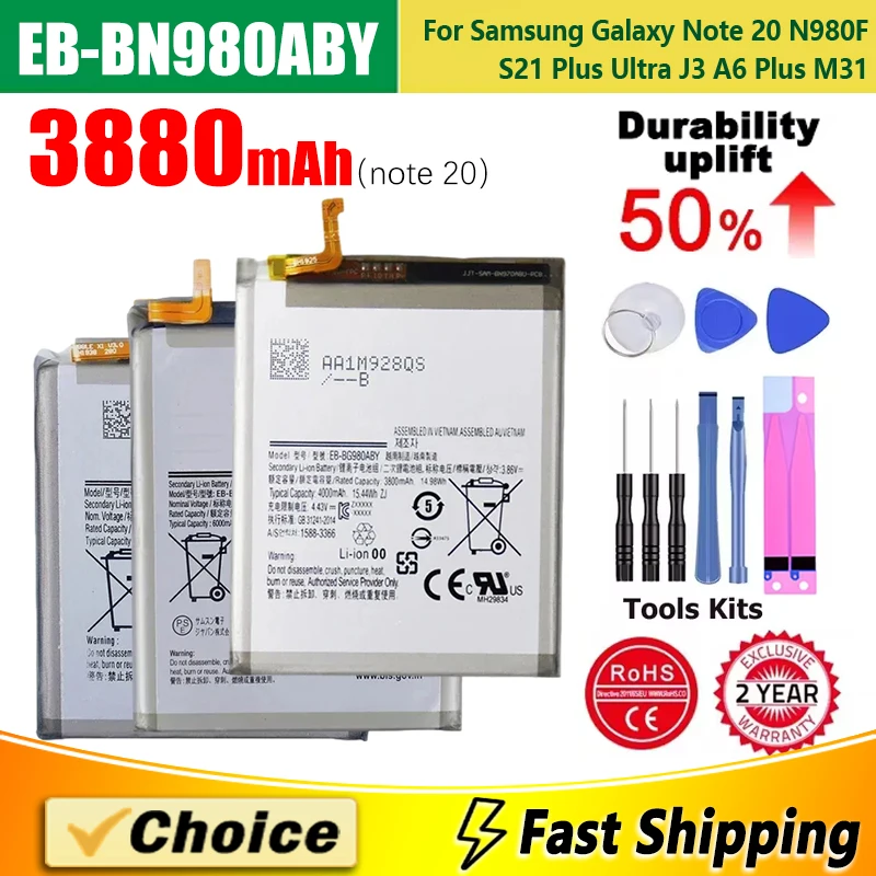 EB-BG991ABY EB-BG998ABY EB-BG996ABY,Replacement Phone Battery+Tool,For Samsung Galaxy Note 3 S20 S21 J3 J7 A6 M31 Ultra Plus 5G