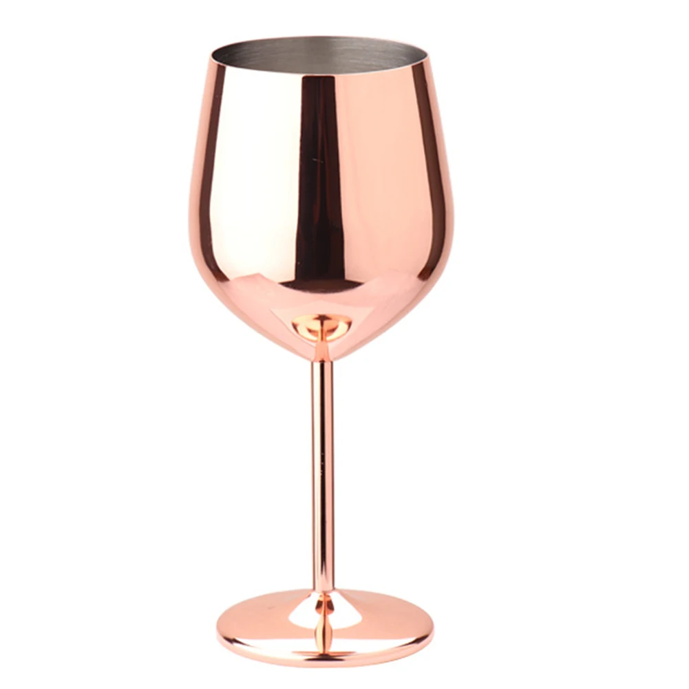 Drinking Cup Kitchen Stainless Steel Goblet Easy Clean Large Capacity 500ml Home Bar Champagne Cocktail Outdoor Wine Glasses